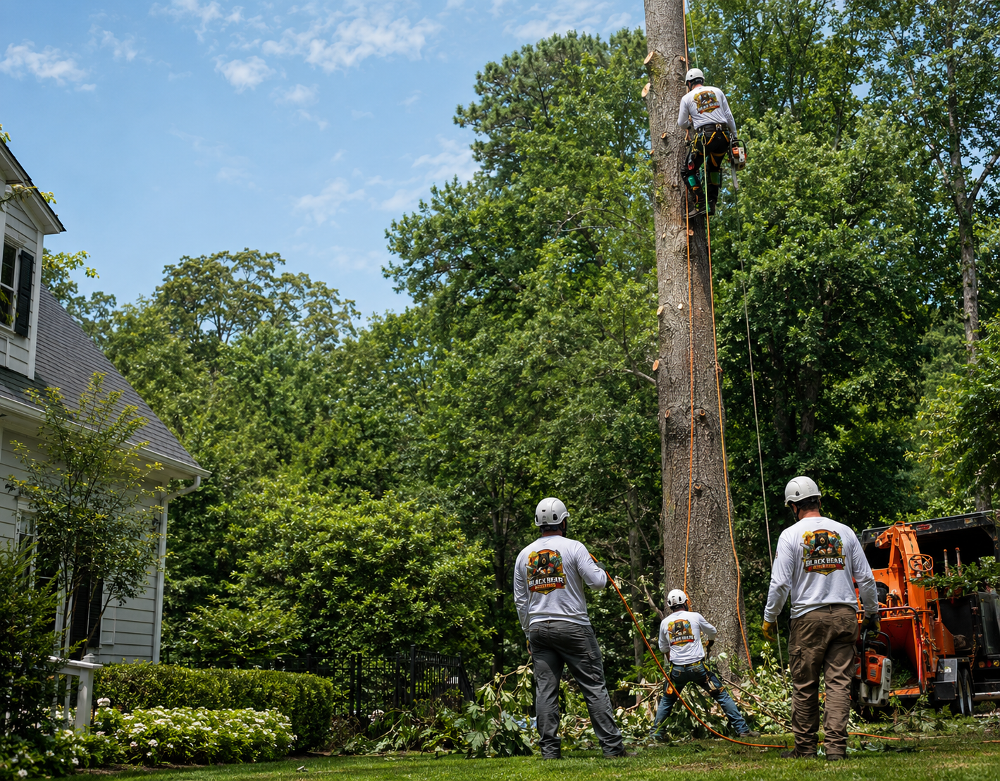 Black Bear Solutions tree crew at work in Richmond, VA
